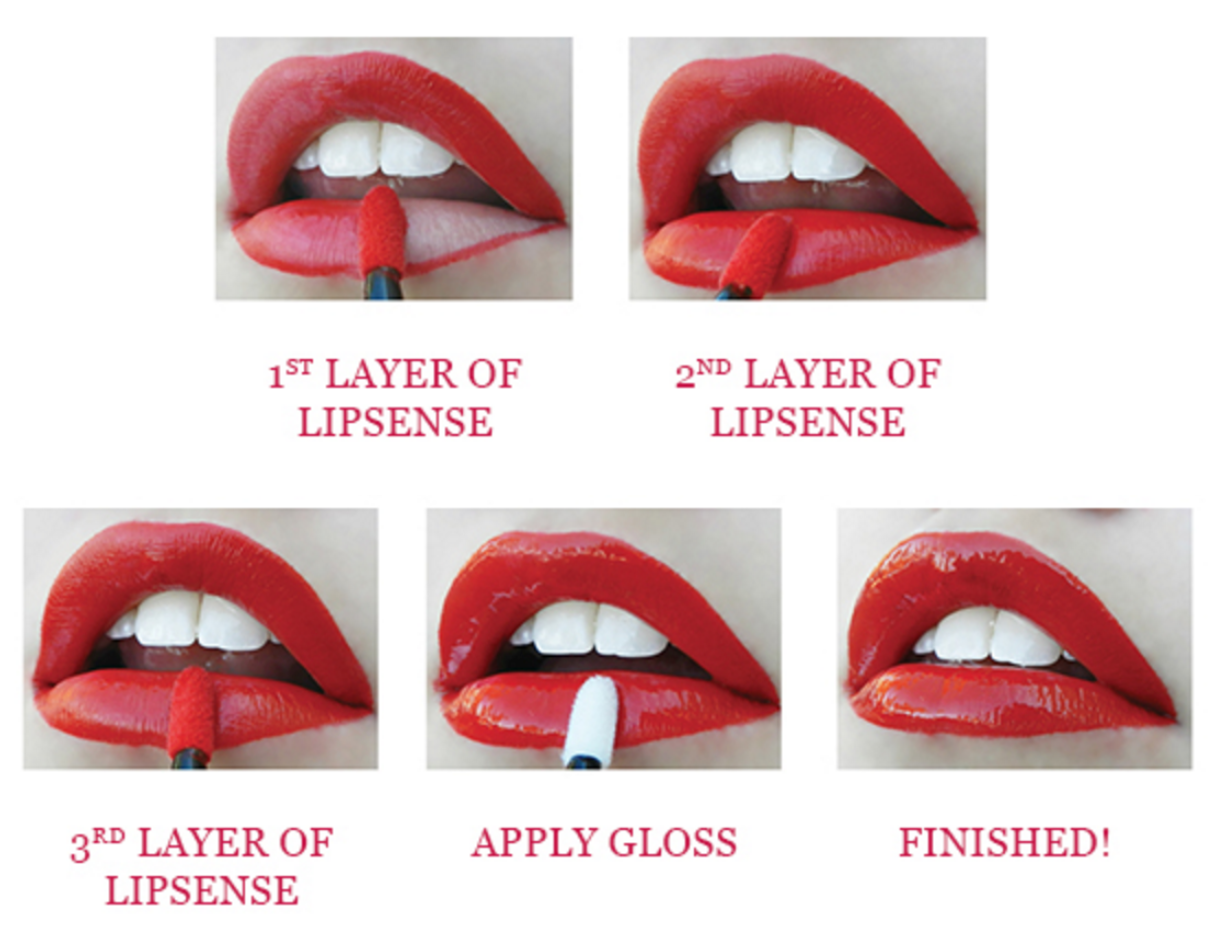 how to apply lipsense lipstick