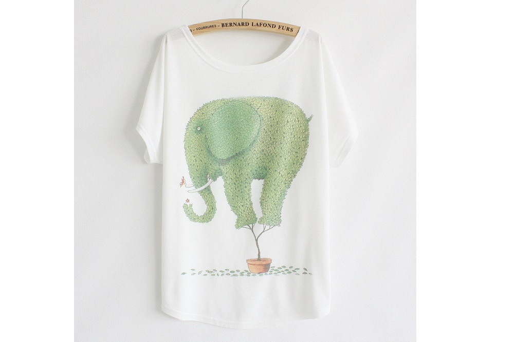 Stunning Vintage Elephant T-Shirt by Christy Jayne