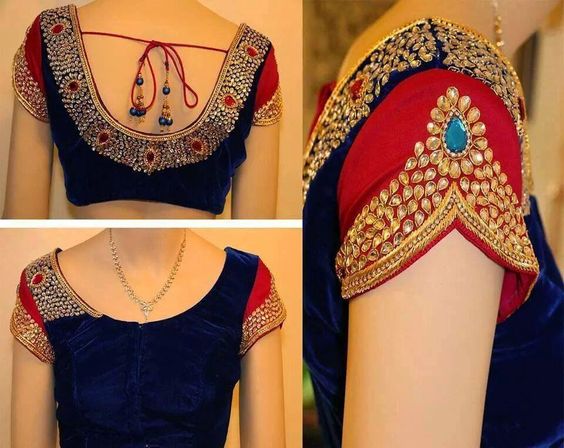 Superb Blouse designs from Kanjivaram Silks